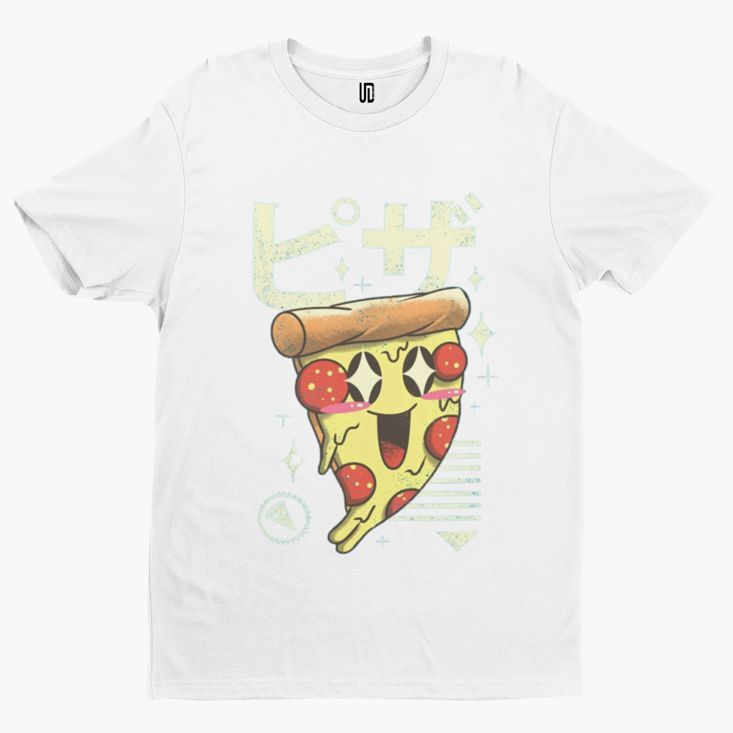 Anime Pizza T-Shirt - Cartoon Tee TV Film Anime Retro Manga Japanese Tokyo