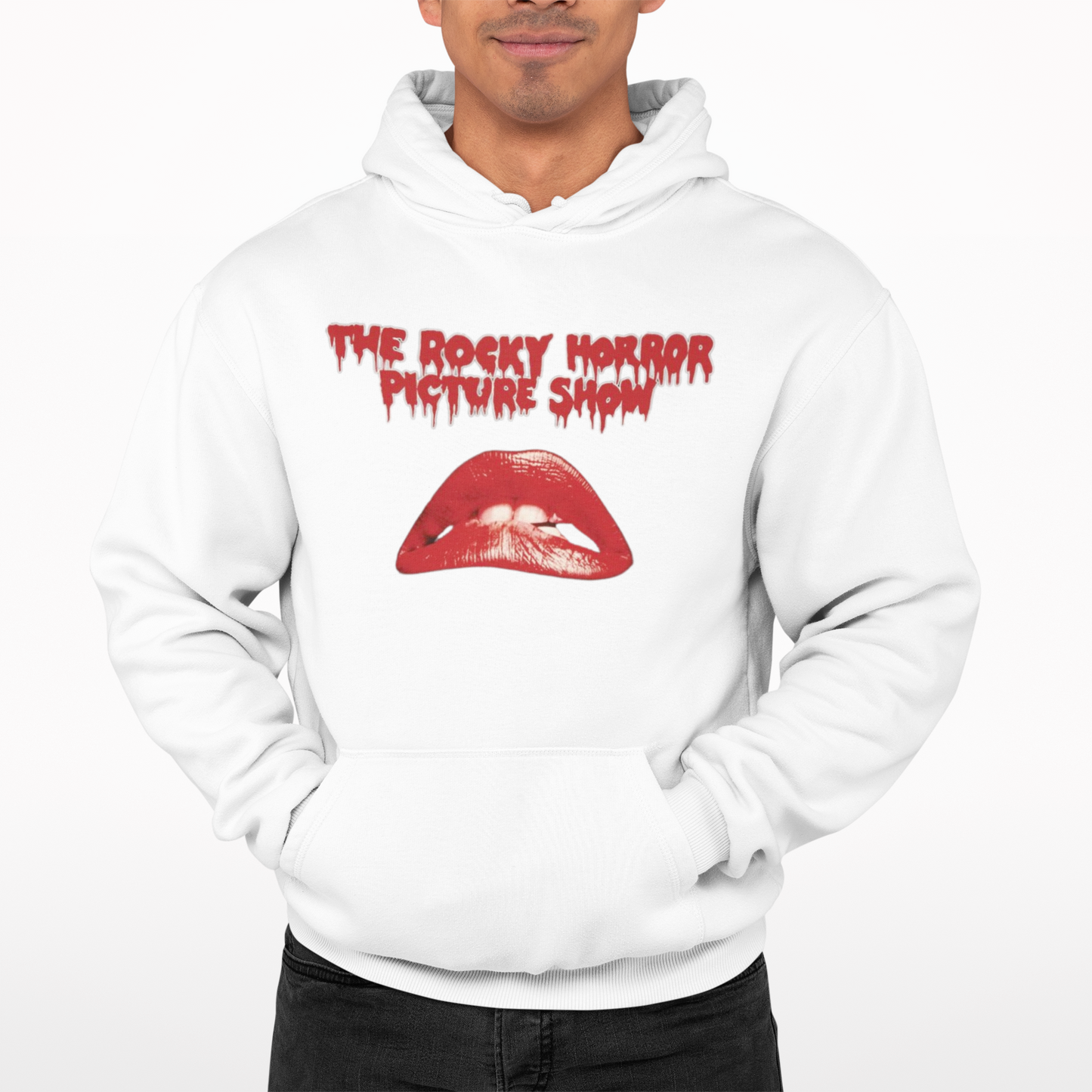 Rocky Horror Picture Show Lips Hoodie -Movie Retro Film 80s Halloween UK