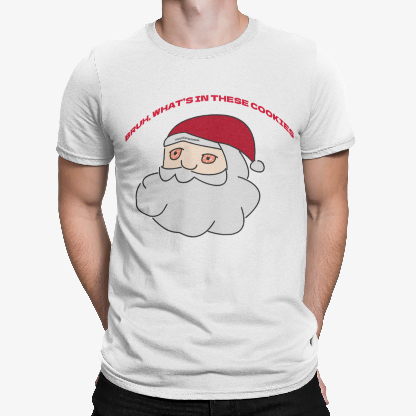 Stoned Santa T-Shirt -Xmas Christmas High Comedy Funny Weed Birthday Cookies