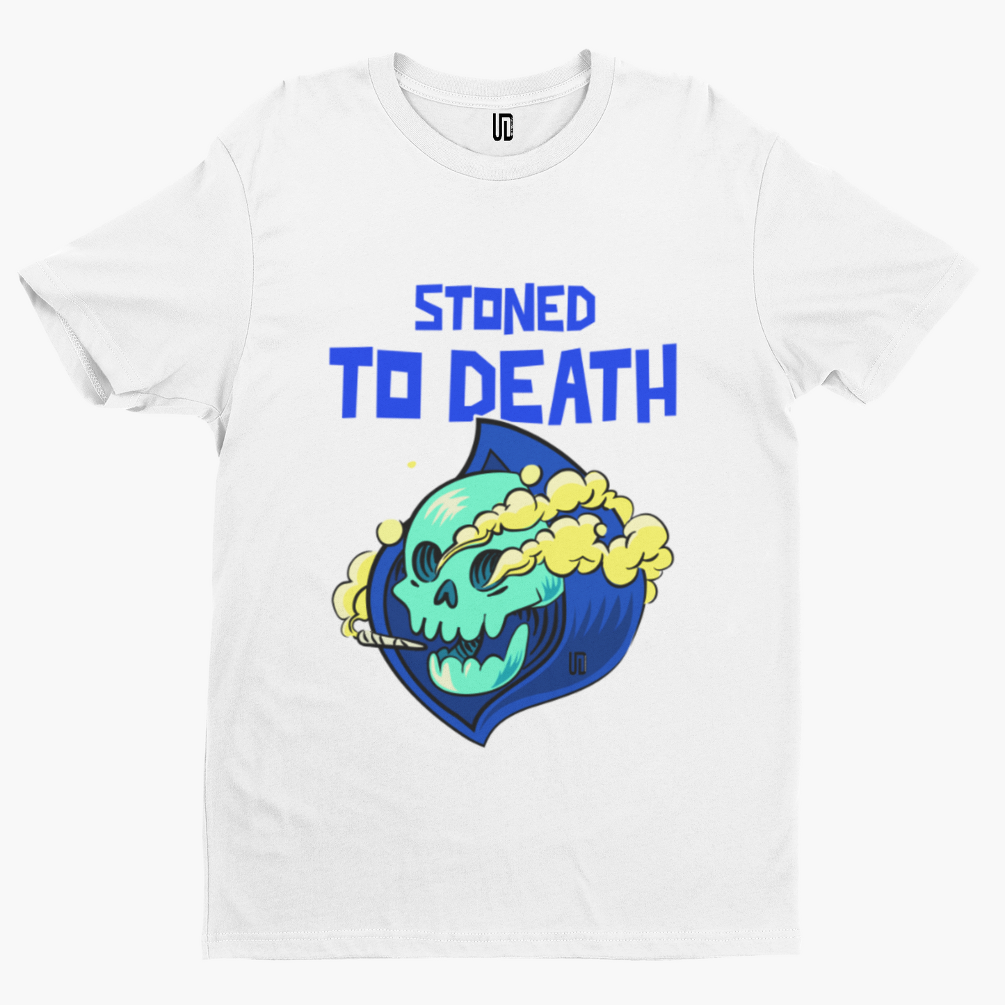 Stoned To Death T-Shirt - Retro Trippy Festival Rave Music Drugs Funny Pills