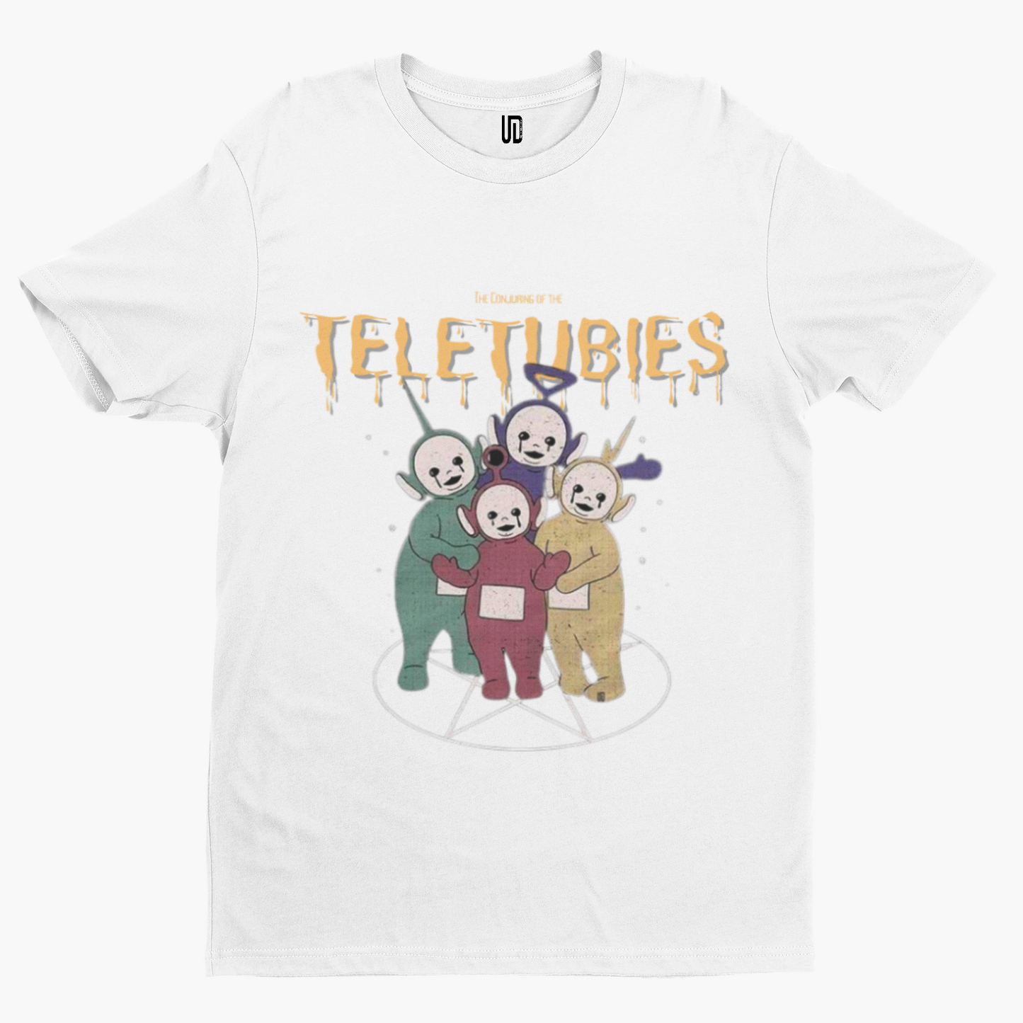 Conjuring of Teletubs T-Shirt -Comedy Funny Gift Film Movie TV Horror Adult