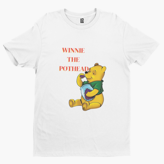 Winnie The Pothead T-Shirt -High Cartoon Film TV Stoner Funny Star Alien Movie