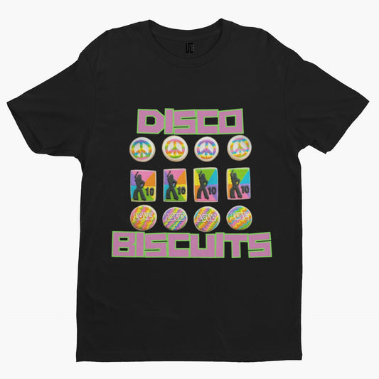 Disco Biscuits T-Shirt -Comedy Funny Gift Rave Music DJ Techno Novelty Adult