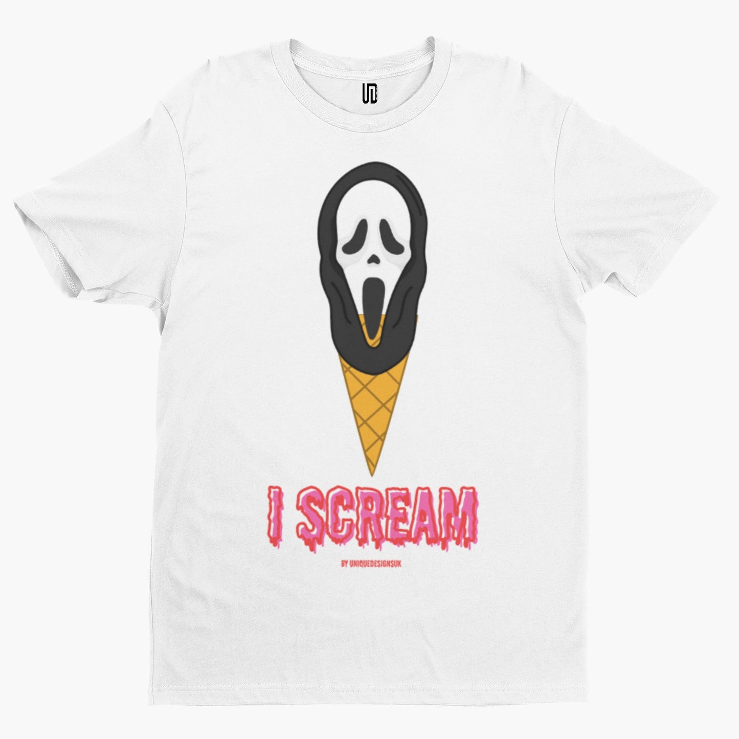 I Scream Halloween T-Shirt - Retro Film Comedy Movie 80s Cool Gift Horror Ice Cream