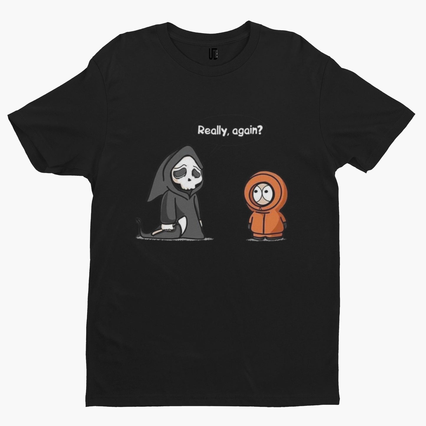 Kenny And Death T-Shirt -Comedy Funny Gift Film Movie TV Novelty You Killed Kenny Park